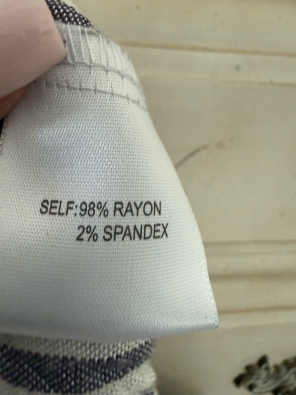 Jane and Delancey Seersucker Beach Boho Button Shirt - Picture 4 of 4